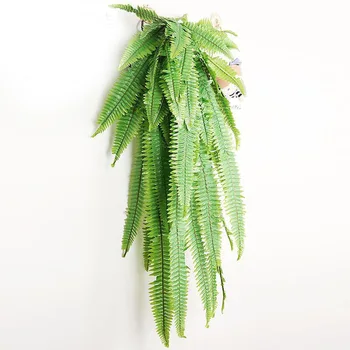 90cm 110cm Artificiale Podoabă Iarba Verde a Plantelor Împotriva Rând Fern Leaf persan Frunze de Perete Plantate Acasă Magazin de Decor