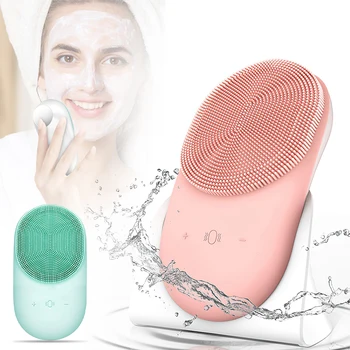 Sonic Perie De Curățare Faciale Electrice Fata Perie De Curățare Portabil Demachiant Facial Skin Scrubber Fata Masaj Instrumente De Îngrijire A Pielii