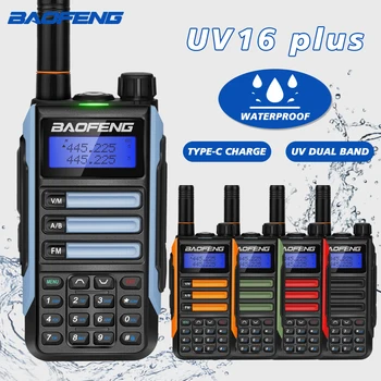 Original Baofeng UV 16 plus Walkie-talkie Pereche 10w High Power USB Încărcător cu Rază Lungă Impermeabil de Emisie-recepție Sunca Două Fel de Radio