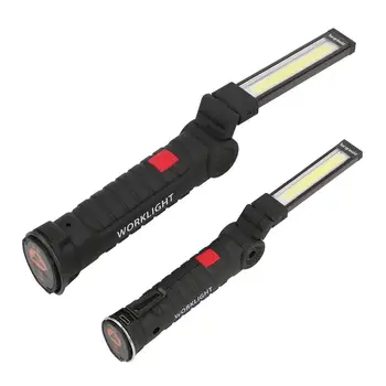 Portabil 5 Modul de COB lanterna Lanterna USB Reîncărcabilă LED Lumina de Lucru Magnetic COB Felinar Agățat Cârlig Lampa Pentru Camping în aer liber