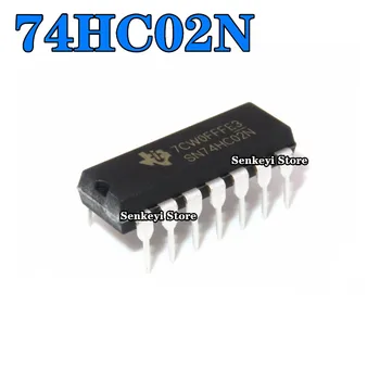 Nou original 74HC02 74HC02N SN74HC02N HD74HC02P direct plug DIP14 2-intrare quad, NICI poarta
