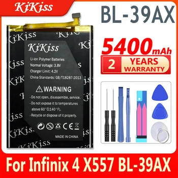 5400mAh BL-39AX Baterie Pentru Infinix 4 X557 BL-39AX Telefon Mobil Baterie de Mare Putere 5400mAh