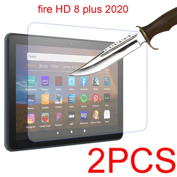 2 pachete temperat pahar ecran protector pentru Kindle fire HD 8 plus copii ediția a 8