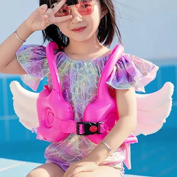 2021cute gonflabile pentru copii Aripi de Înger float inel de înot pentru copii Spumă de siguranță vestă de salvare Mâneci Mineci copii de înot Accesorii