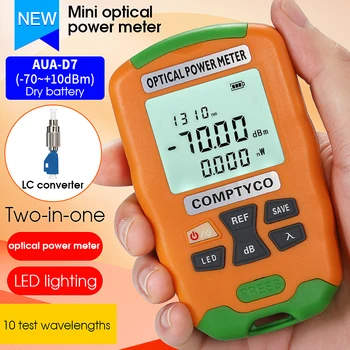 PEYEN AUA-D7/5 Portabile Fibre mini Optical Power Meter cu LED-uri de Iluminat -70+10dBm/-50+26dbm(opțional)