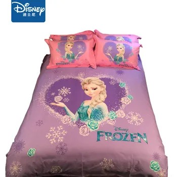 3D Frozen Elsa mângâietor seturi de lenjerie de pat pentru fete queen-size baieti disney lenjerie de pat 4pc desene animate home textile seturi de pat twin dimensiune