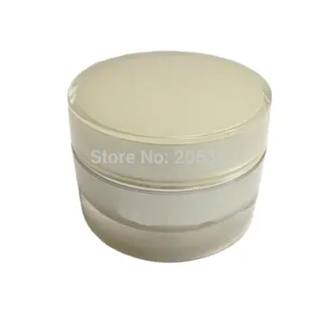 30G alb perlat cilindru-forma de crema sticla cu linie de argint ,cosmetice recipient,,crema borcan,Borcan Cosmetice,Ambalaje Cosmetice