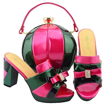 Pantofi Si Geanta Africane pantofi și geantă set toc înalt pantofi italieni cu sac de potrivire cel mai bun de vânzare doamnelor pantofi si geanta