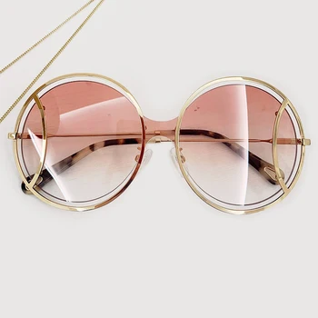 2022 Noua Moda ochelari de Soare Femei de Lux, Cadru Metalic Vacanță pe Plajă, Ochelari de Soare UV400 Cu Cutie