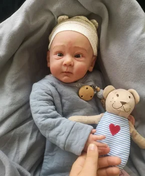FBBD 53cm Terminat Deja Renăscut Baby Doll Huxley Copil Drăguț Făcut de Mână De Artist Bebe Renăscut Cadou de Crăciun de Păpuși Pentru Fete