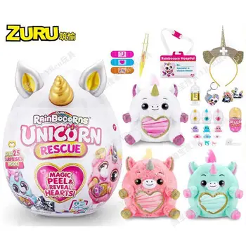 Rainbocorns Unicorn Salvare Surpriză De Zuru Colectie de Pluș Umplute de Animale cu Peste 25 de Surprize Anime Kawaii Jucarie Copii Cadouri